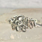 Black Hills Gold ring leaves band size 7.75 sterling silver women