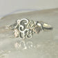 Black Hills Gold ring leaves band size 7.75 sterling silver women