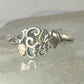 Black Hills Gold ring leaves band size 7.75 sterling silver women