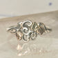 Black Hills Gold ring leaves band size 7.75 sterling silver women