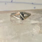Black Hills Gold ring leaves onyx band size 10 sterling silver women girls