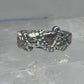 Vintage Sterling Silver Black Hills Gold Grape Leaf Ring Coleman Co Size 7 925
