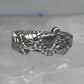 Vintage Sterling Silver Black Hills Gold Grape Leaf Ring Coleman Co Size 7 925