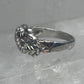 Vintage Sterling Silver Black Hills Gold Grape Leaf Ring Coleman Co Size 7 925