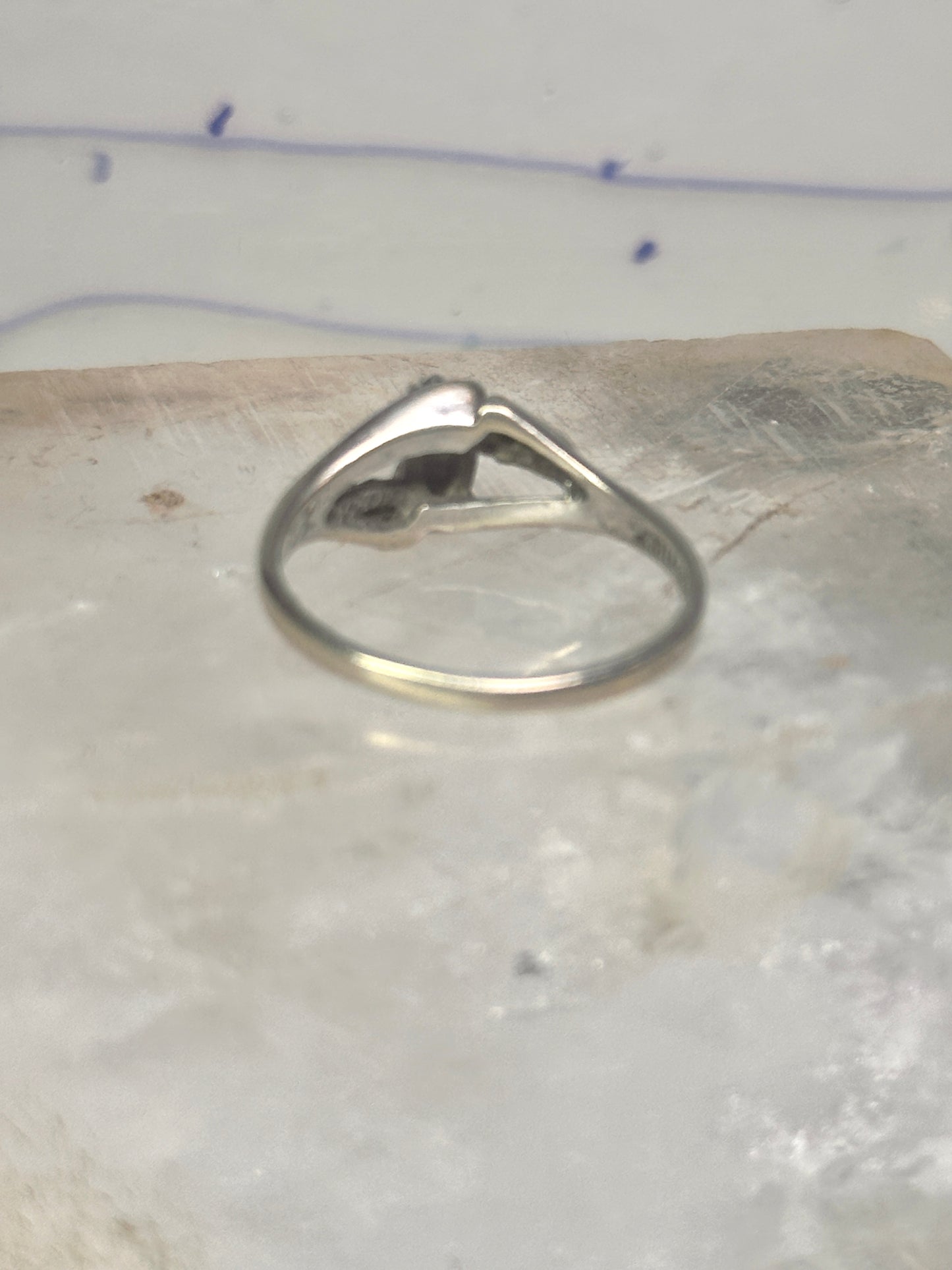 Black Hills Gold ring leaves onyx band size 10 sterling silver women girls