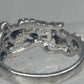 Vintage Sterling Silver Black Hills Gold Grape Leaf Ring Coleman Co Size 7 925