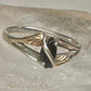 Black Hills Gold ring leaves onyx band size 10 sterling silver women girls