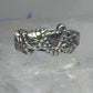 Vintage Sterling Silver Black Hills Gold Grape Leaf Ring Coleman Co Size 7 925