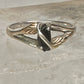 Black Hills Gold ring leaves onyx band size 10 sterling silver women girls
