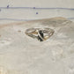 Black Hills Gold ring leaves onyx band size 10 sterling silver women girls