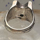 Mexico Taxco ring Taurus Texas ranch brand band size 7.75 sterling silver men women