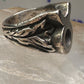 Mexico Taxco ring Taurus Texas ranch brand band size 7.75 sterling silver men women