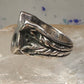 Mexico Taxco ring Taurus Texas ranch brand band size 7.75 sterling silver men women