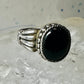 Onyx ring size 6.75 sterling silver mourning band women girls