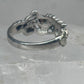 Vintage Sterling Silver Black Hills Gold Grape Leaf Ring Coleman Co Size 7 925