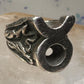 Mexico Taxco ring Taurus Texas ranch brand band size 7.75 sterling silver men women