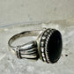 Onyx ring size 6.75 sterling silver mourning band women girls