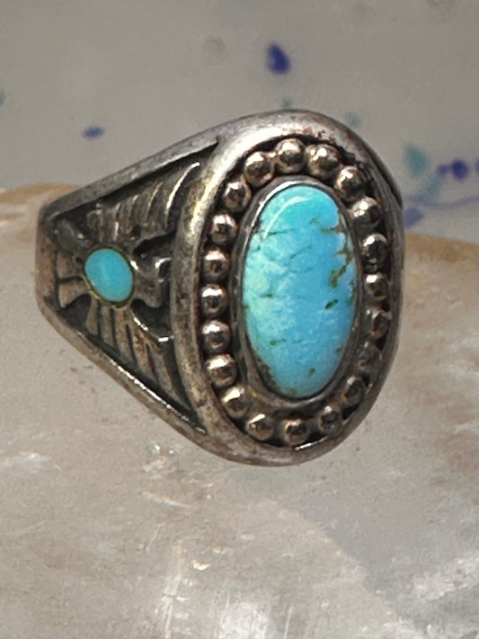 Navajo Turquoise ring Phoenix band size 10.5 sterling silver men women