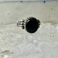 Onyx ring size 6.75 sterling silver mourning band women girls