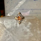 Black Hills Gold ring leaves rose band size 7 sterling silver women girls