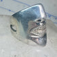 Sonia Bitton face ring Diamond lips band Size 6.75 sterling silver women