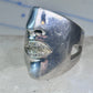 Sonia Bitton face ring Diamond lips band Size 6.75 sterling silver women