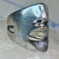 Sonia Bitton face ring Diamond lips band Size 6.75 sterling silver women