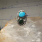 Navajo Ring Snake Turquoise malachite band size 10.5 sterling silver men women