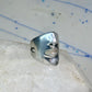 Sonia Bitton face ring Diamond lips band Size 6.75 sterling silver women