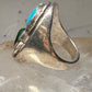 Navajo Ring Snake Turquoise malachite band size 10.5 sterling silver men women