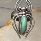 Navajo Ring Spider Turquoise band size 5.5 sterling silver men women