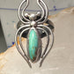 Navajo Ring Spider Turquoise band size 5.5 sterling silver men women