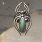 Navajo Ring Spider Turquoise band size 5.5 sterling silver men women