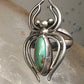 Navajo Ring Spider Turquoise band size 5.5 sterling silver men women