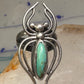 Navajo Ring Spider Turquoise band size 5.5 sterling silver men women