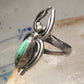 Navajo Ring Spider Turquoise band size 5.5 sterling silver men women