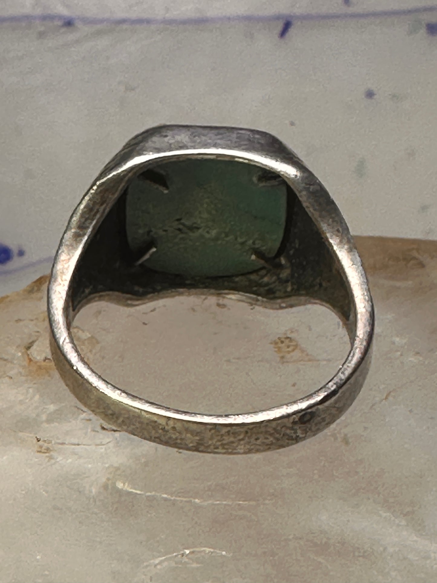 Eagle Ring southwest Turquoise band size 13.2 sterling silver men women