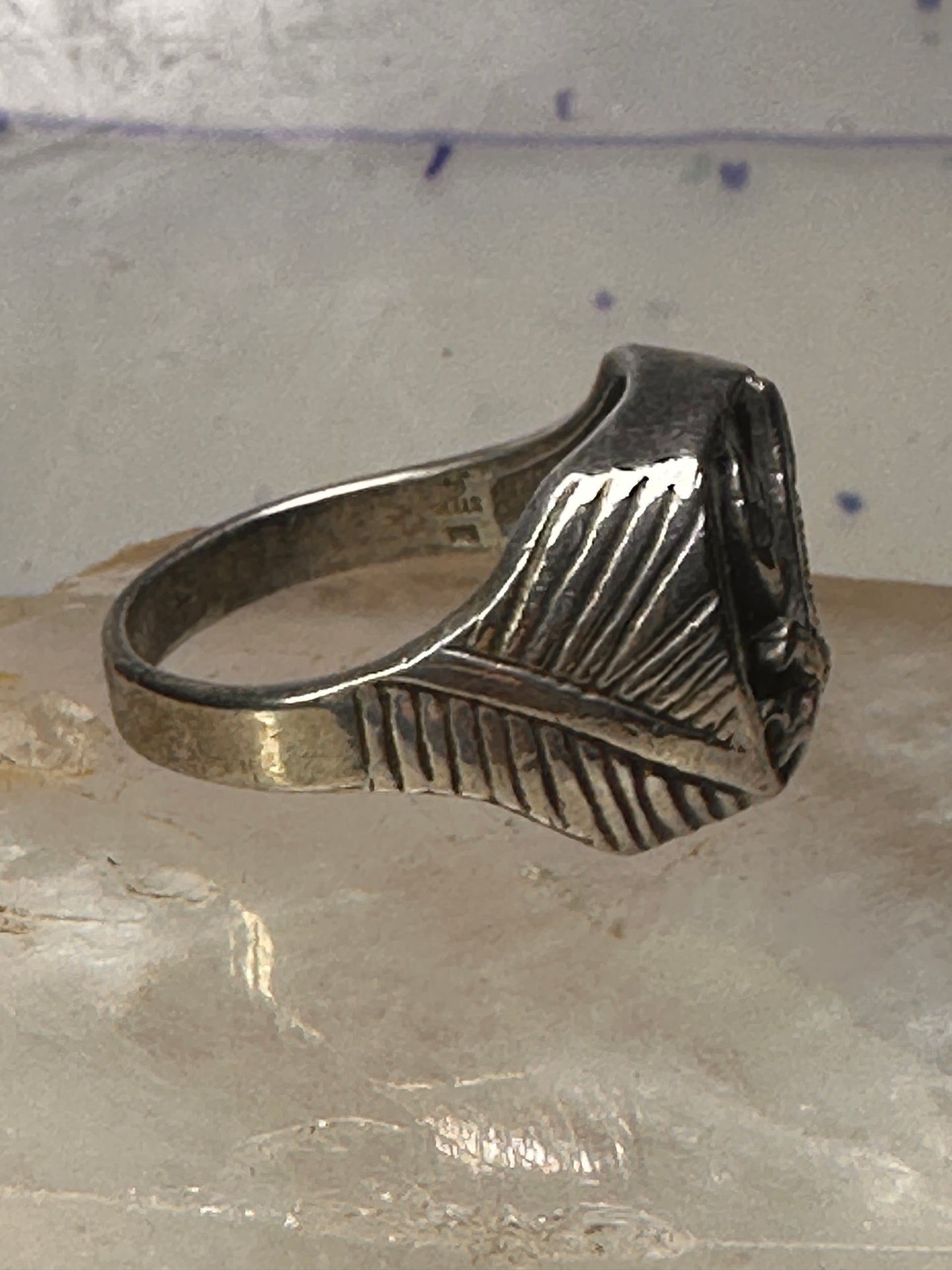 Eagle Ring southwest Turquoise band size 13.2 sterling silver men women