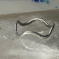 Wavy ring waves  band size 5 sterling silver women pinky  girls