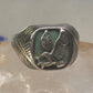 Eagle Ring southwest Turquoise band size 13.2 sterling silver men women