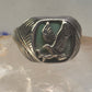 Eagle Ring southwest Turquoise band size 13.2 sterling silver men women