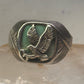 Eagle Ring southwest Turquoise band size 13.2 sterling silver men women