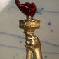 Statue of Liberty flame ring size 8 sterling silver women