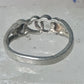 Black Hills ring double heart love band Valentine size 7 sterling silver women girl