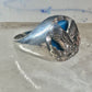 Black Hills Gold ring turquoise Eagle Size 7.25 sterling silver women men