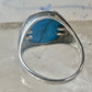 Black Hills Gold ring turquoise Eagle Size 7.25 sterling silver women men