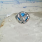 Black Hills Gold ring turquoise Eagle Size 7.25 sterling silver women men