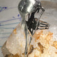 Skull Bird Ring Raven long band size 7.75 sterling silver women