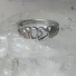 Black Hills ring double heart love band Valentine size 7 sterling silver women girl