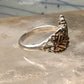 Black Hills Gold ring size 5 leaves band sterling silver women